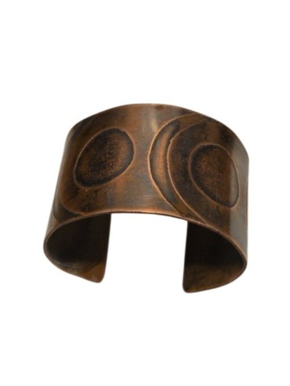 Vintage Designed Wide Copper Cuff Bracelet